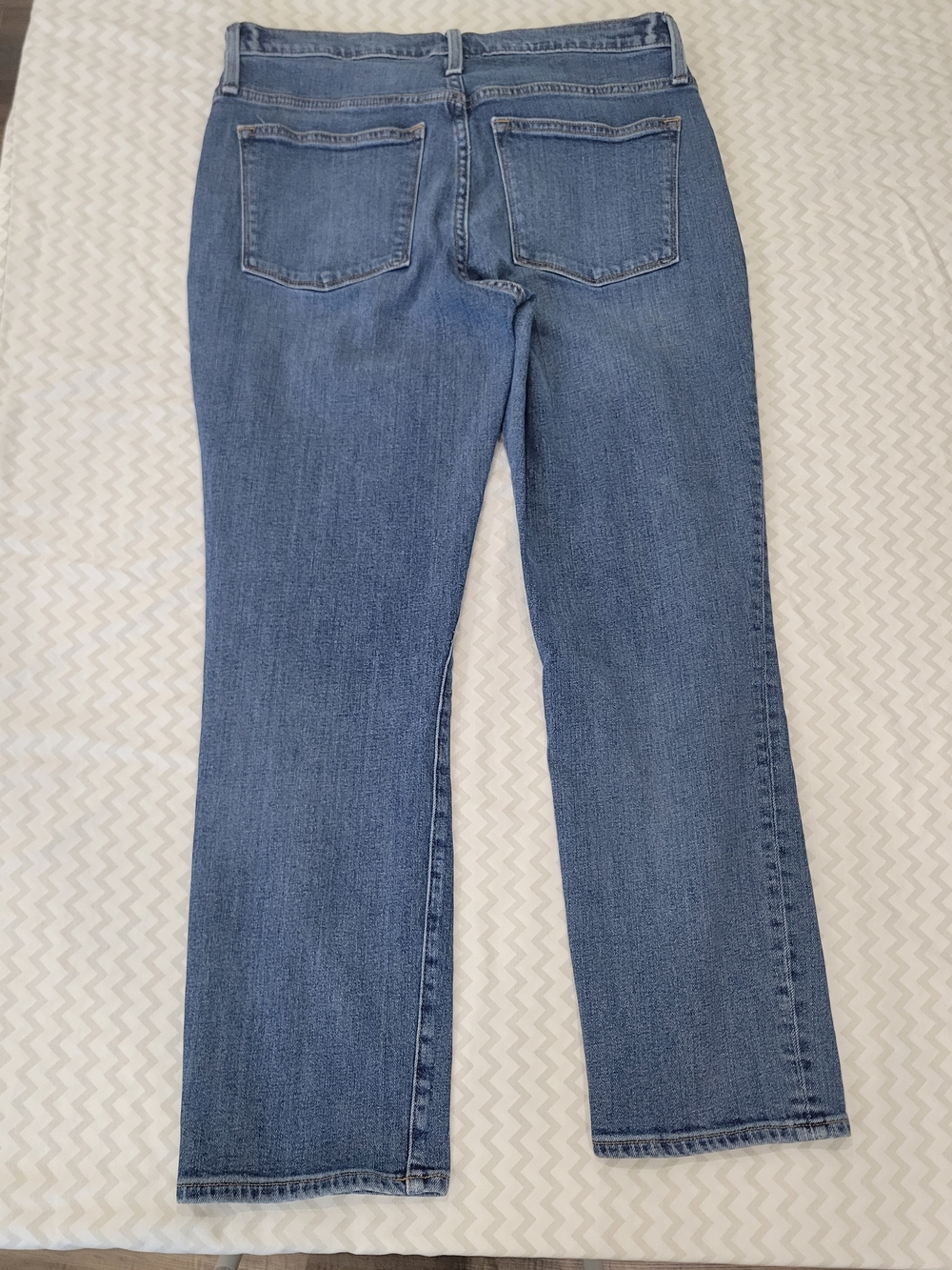 J. Crew Medium Blue Straight-Leg Women's Jeans Slim "The Boyfriend" Size 30 - Picture 12 of 15